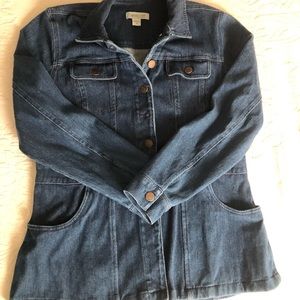 Coldwater Creek Long Denim Jacket